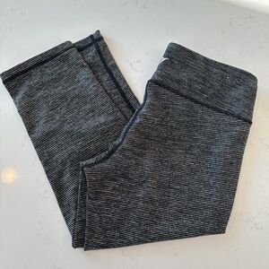 Old Navy Charcoal Striped Leggings